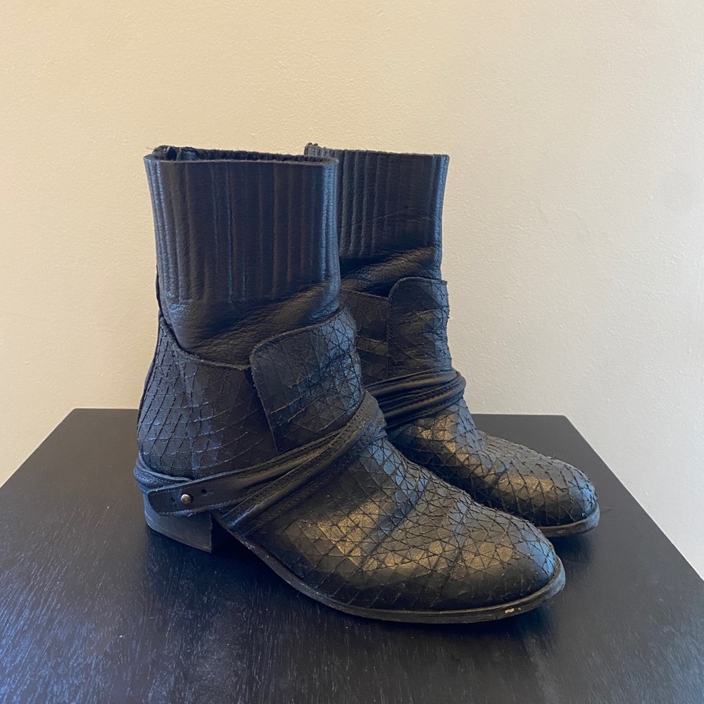 Free People Women’s Genuine Leather “Lexington Boots”, size 40